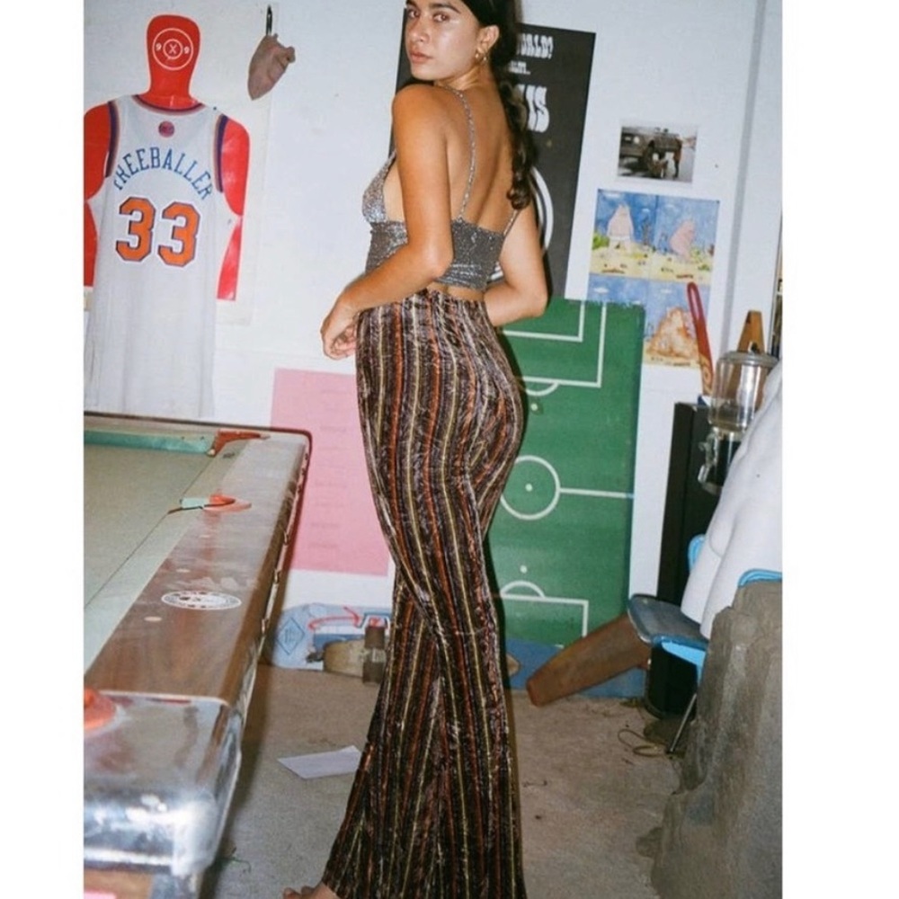Urban Outfitters Velvet Flare Pants